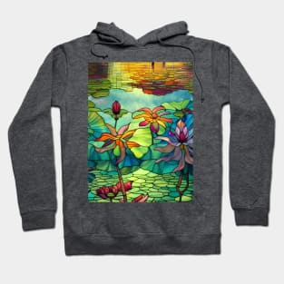 Stained Glass Lotus Lake Hoodie